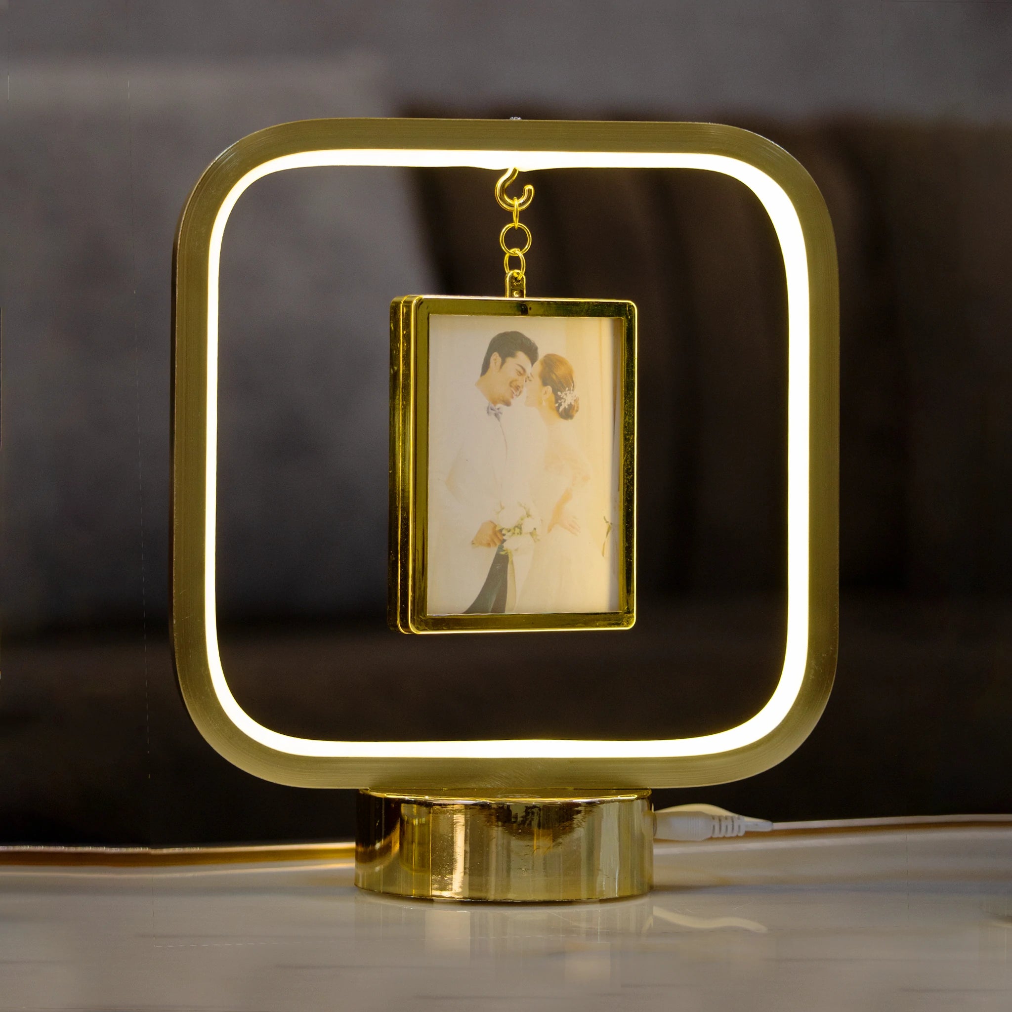 Photo frame with LED Lamp/ Illuminated Photo frame for gift/Picture Frames with LED