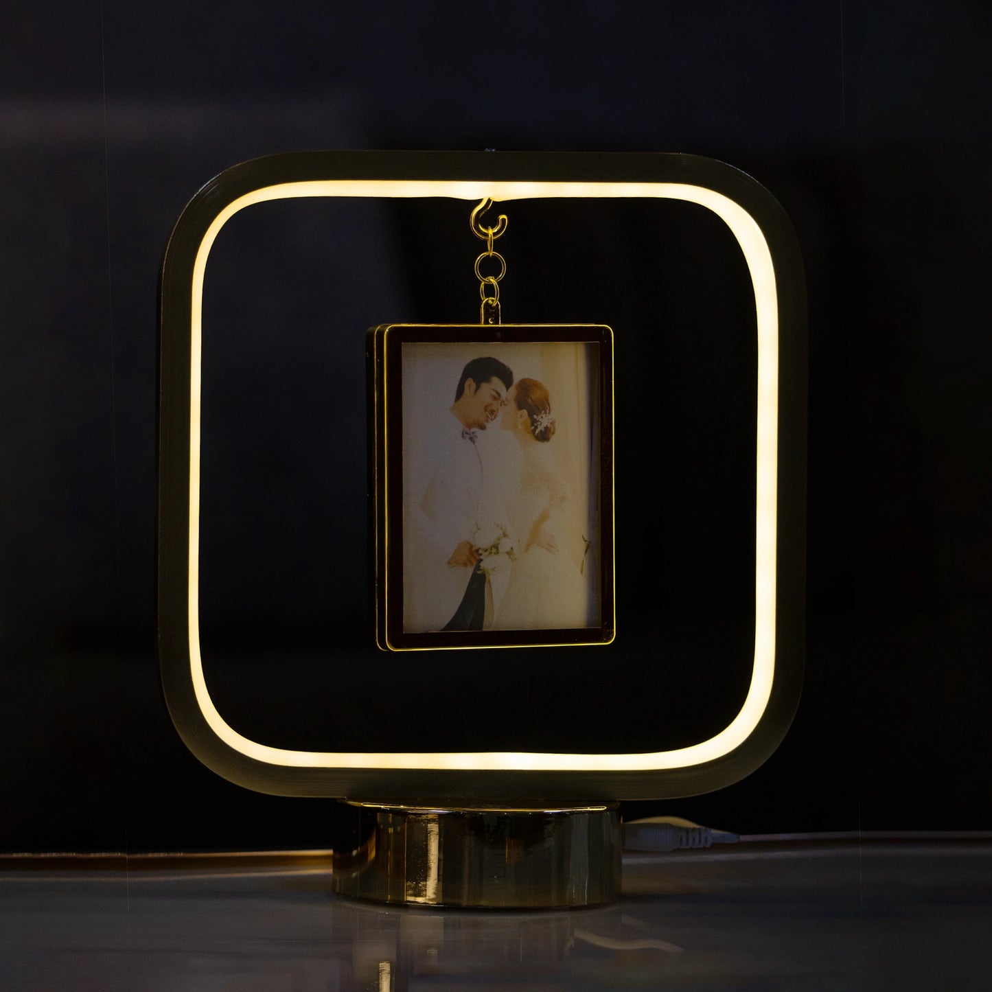 Photo frame with LED Lamp/ Illuminated Photo frame for gift/Picture Frames with LED