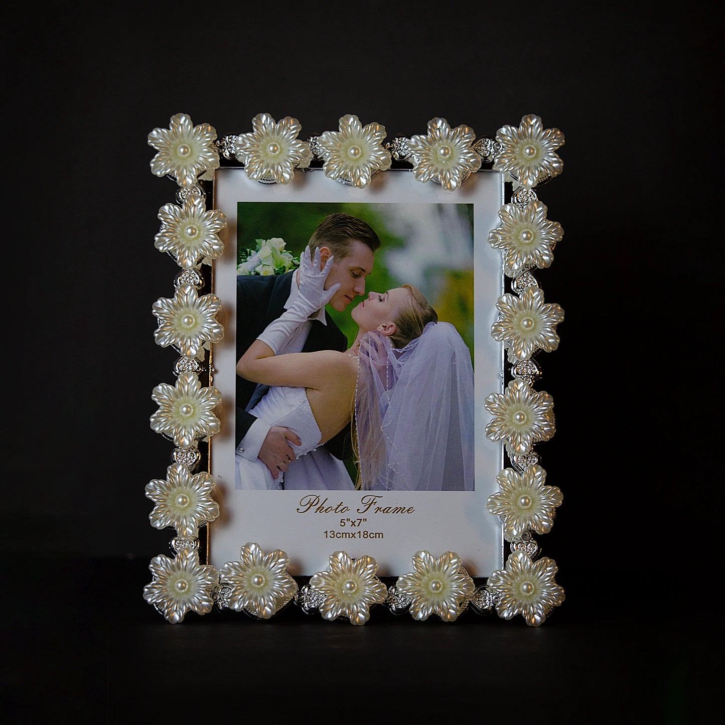 Premium Floral Photo Frame/ Chrome Photo Frame/Picture Frame/Gift Item