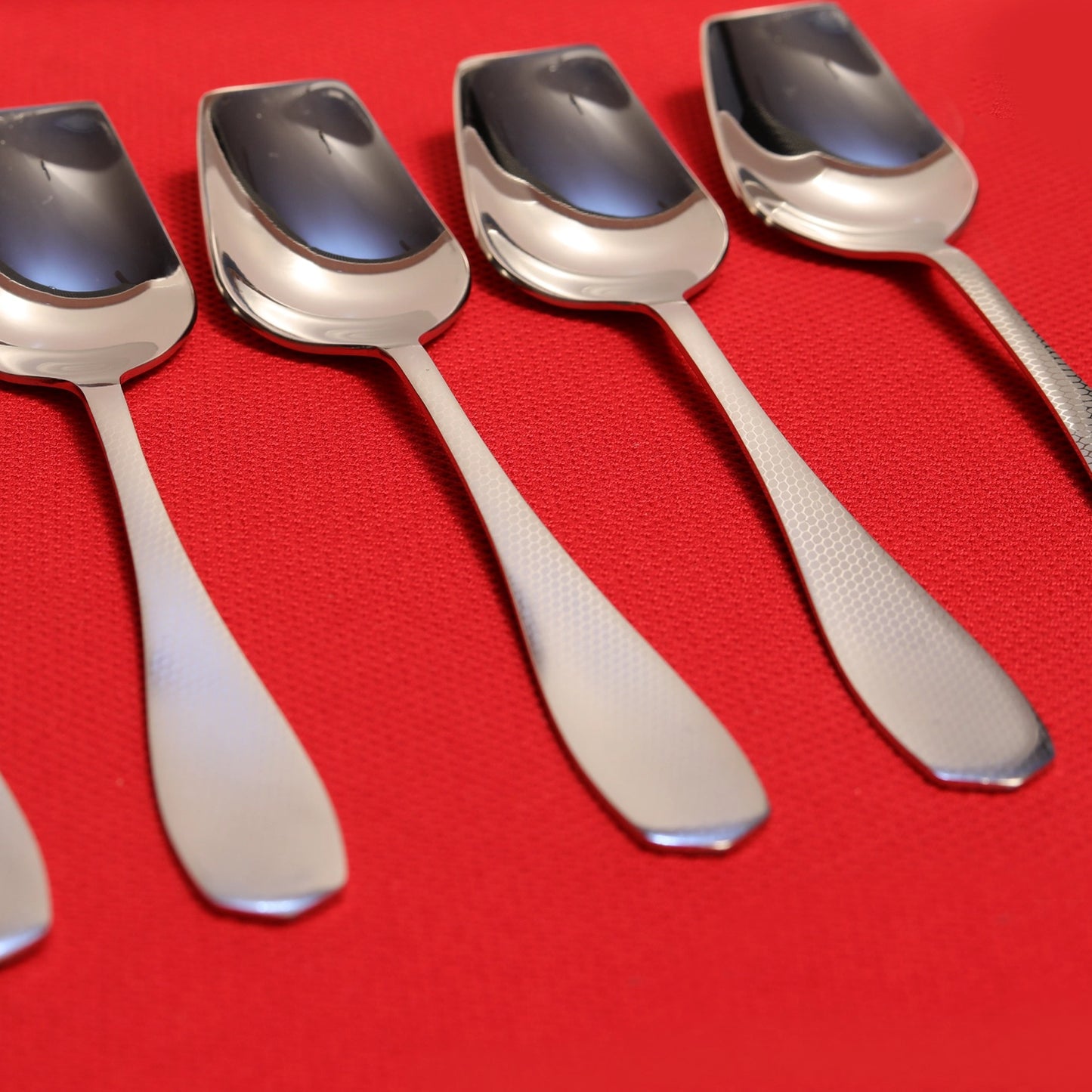 Premium Quality Honey Texture Tablespoons Set 6pc/ High-Quality Stainless-Steel Tablespoon Set