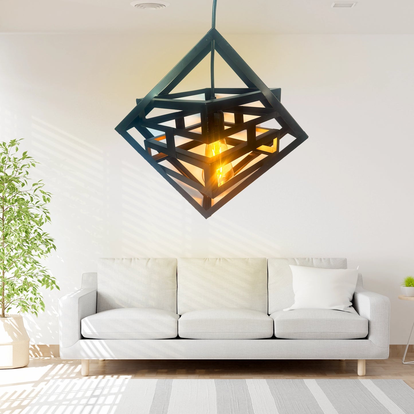 BOX Shape Hanging Light / BOX Metal Hanging Lamp / BOX Style Indoor Lights for Home, Office,