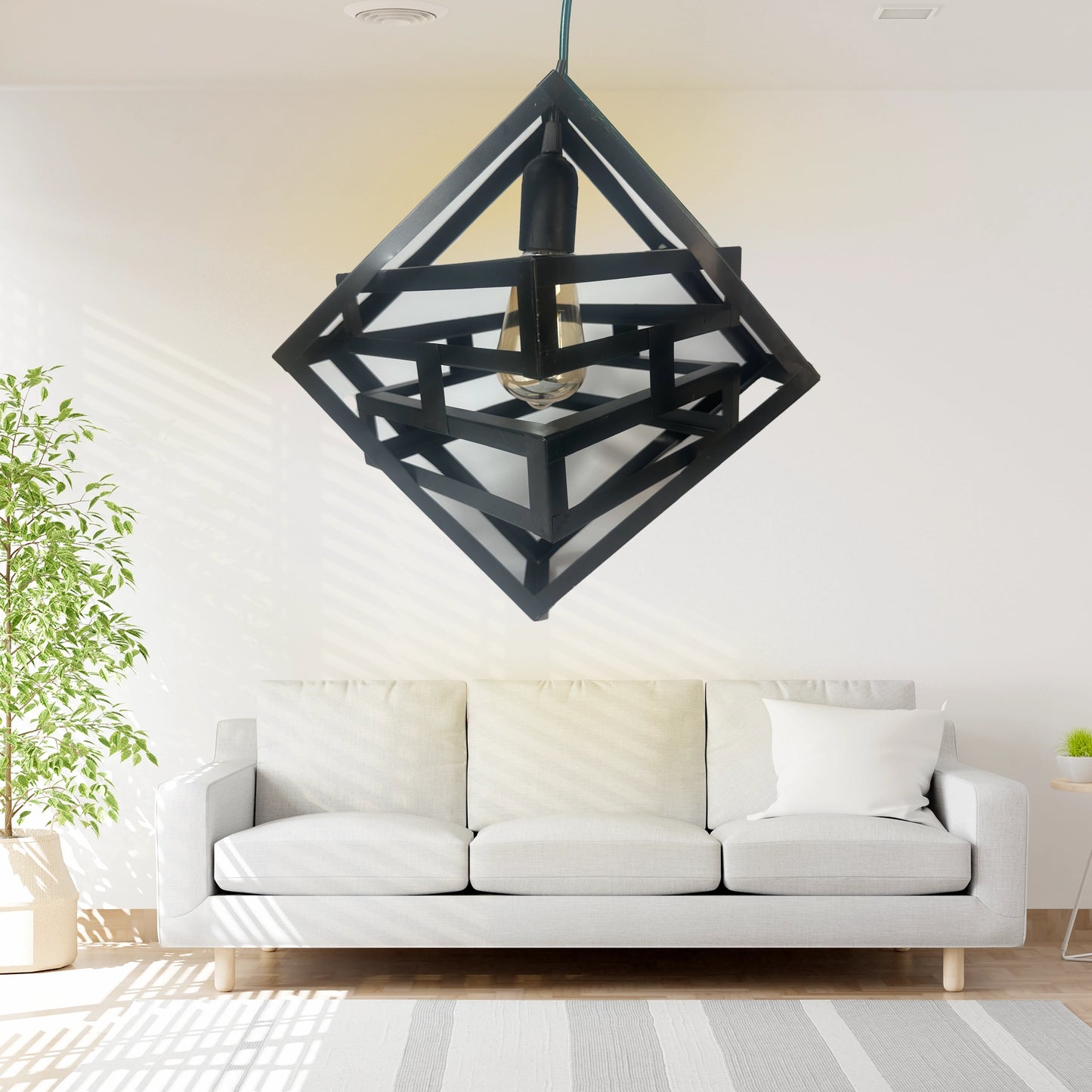 BOX Shape Hanging Light / BOX Metal Hanging Lamp / BOX Style Indoor Lights for Home, Office,