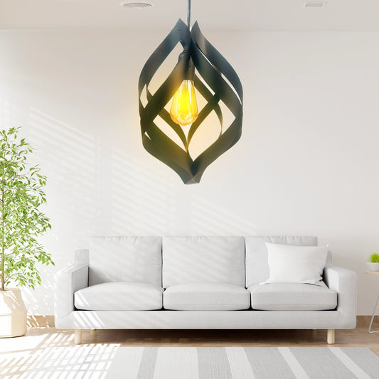 Spiral Shape Hanging Light / Spiral Metal Hanging Lamp / Spiral Style Indoor Lights for Home, Office,