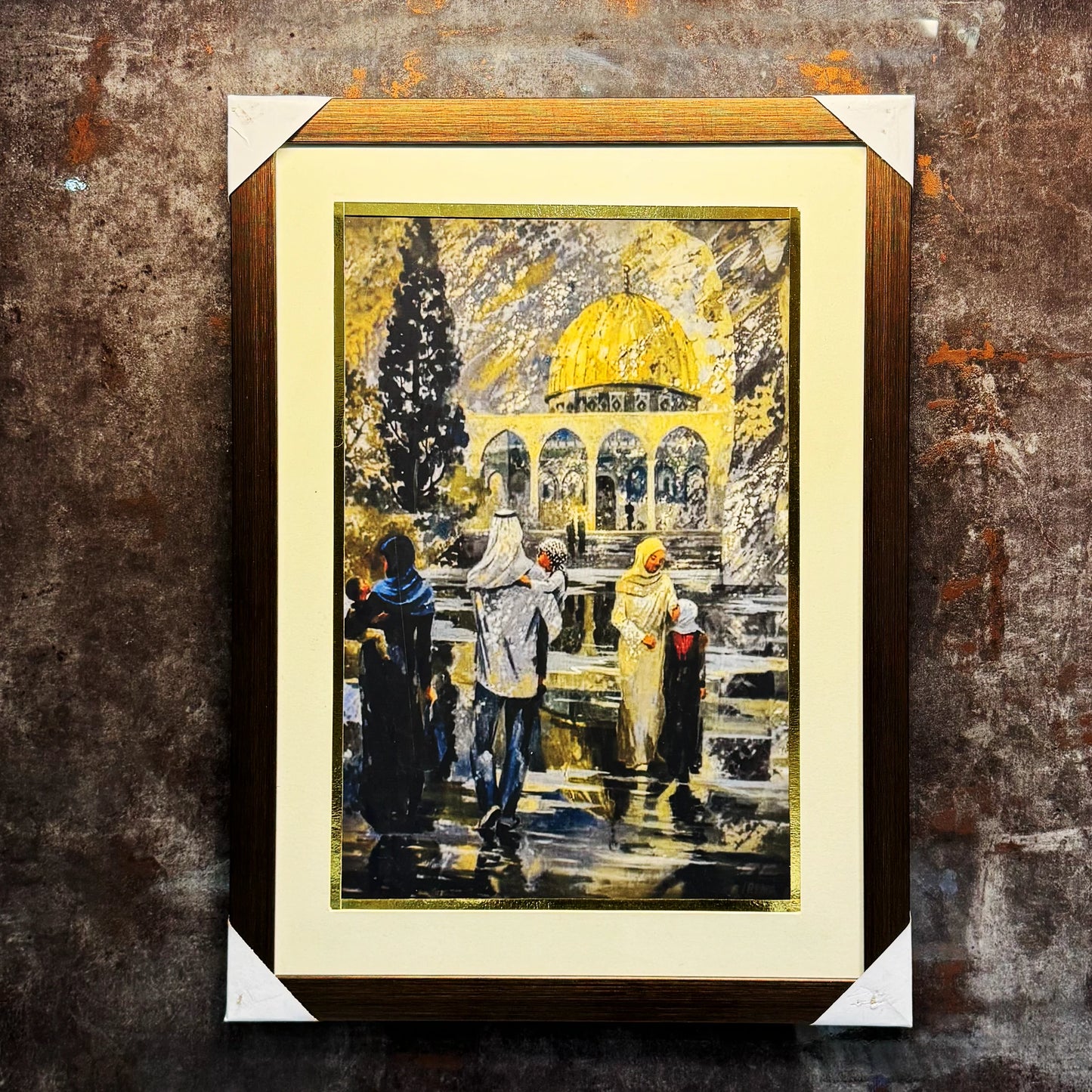 Al Aqsa Islamic Mosque Art Painting / Historical Mosque Art Canvas frame