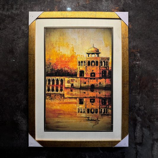 Mughal Architecture Art Painting / Hiran Minar Art Frame /