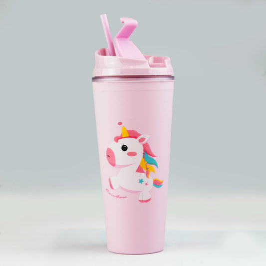 Premium Unicorn Tumbler/Little Dino Tumbler for Kids/Plastic Unicorn Sipper Mug for Kids/Magical Unicorn Sipper with Straw/Kids Mug for Juice and Milk