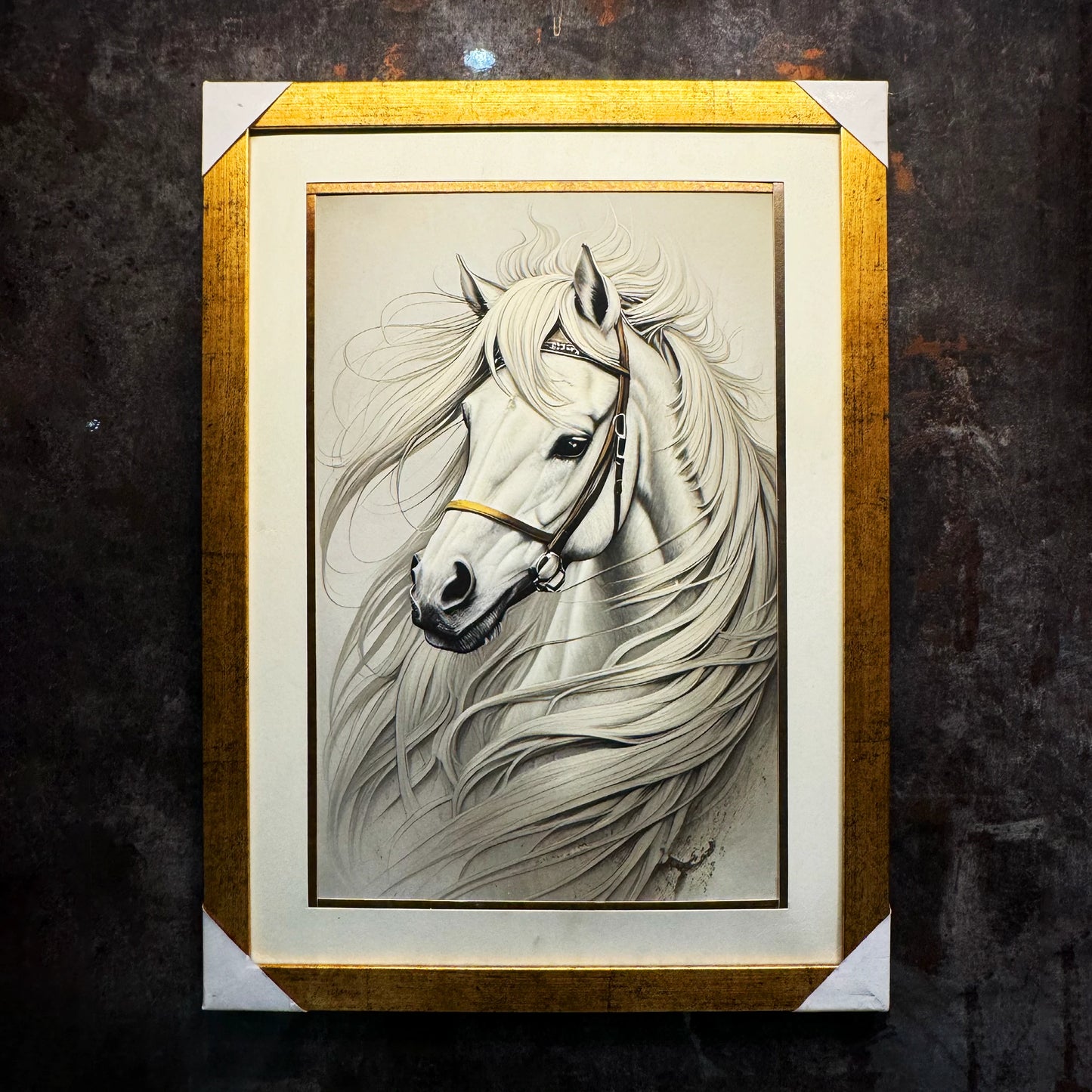 Premium Horse Art painting/ Watercolour Horse Art print/Horse Painting Wall Art Hanging frames