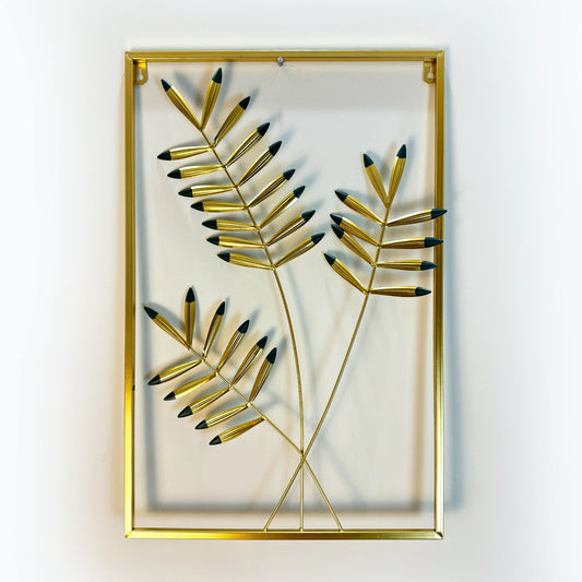 Metal Wall Art Frame /Metal Wall Art Sculptures/ Tree Leaf Wall Artwork Hanging Decoration