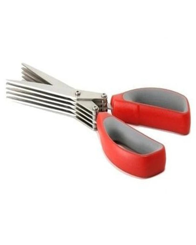 Fruit and Salad Cutting 5 Layer Scissor/ Multifunction Stainless Steel Scissor for Kitchen