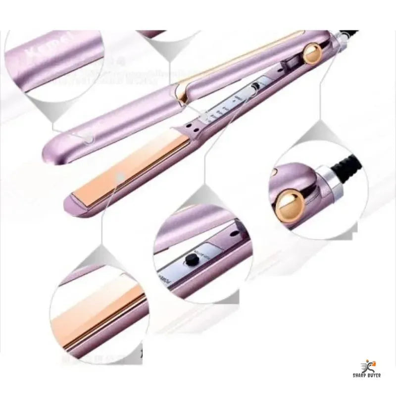 Kemei Professional Hair Straightener with Temperature Control KM- 459/Professional Ceramic Hair Straightener