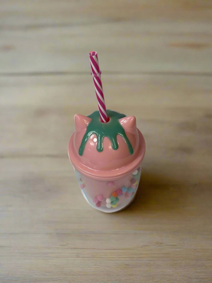 Premium Tumbler Mug for Kids/Tumbler for Kids/Plastic Unicorn Sipper Mug for Kids/Sipper with Straw/Kids Mug for Juice and Milk