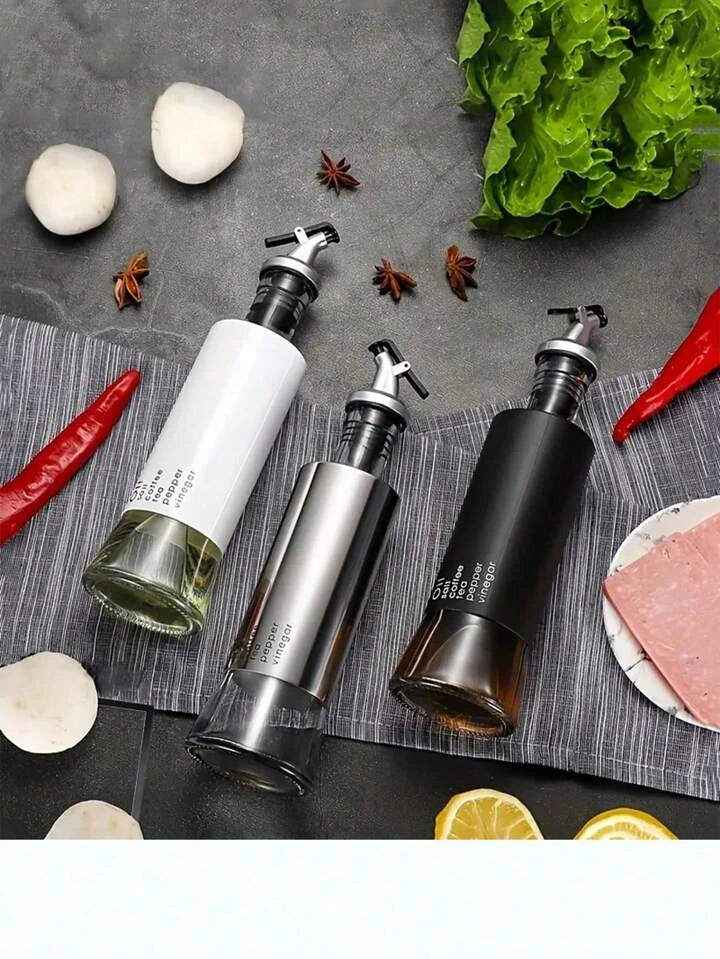 Stainless Steel Oil Bottle with Safety Lock/ Oil Vinegar Bottle for Kitchen