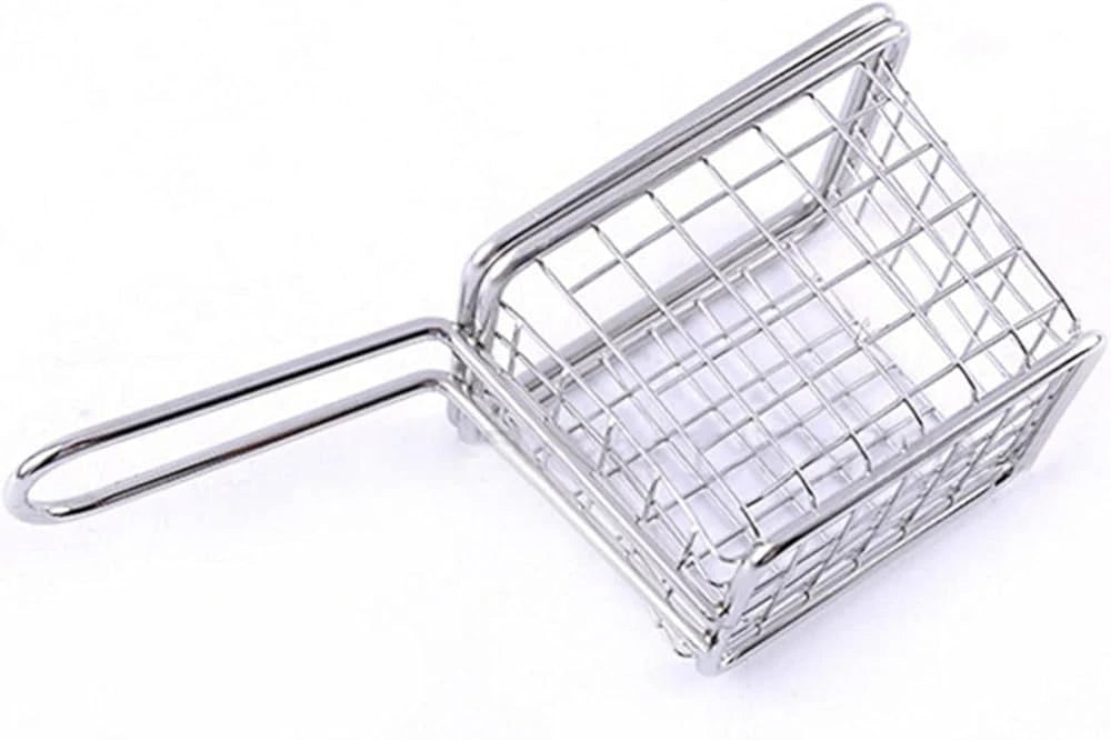 French Fries Mini Steel Basket/ Stainless Steel Chips Deep Fry Basket Mini