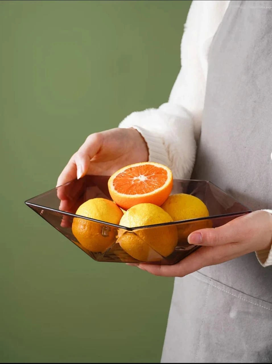 Premium Acrylic Hexagon Tray for Fruits /Fruits Serving Tray