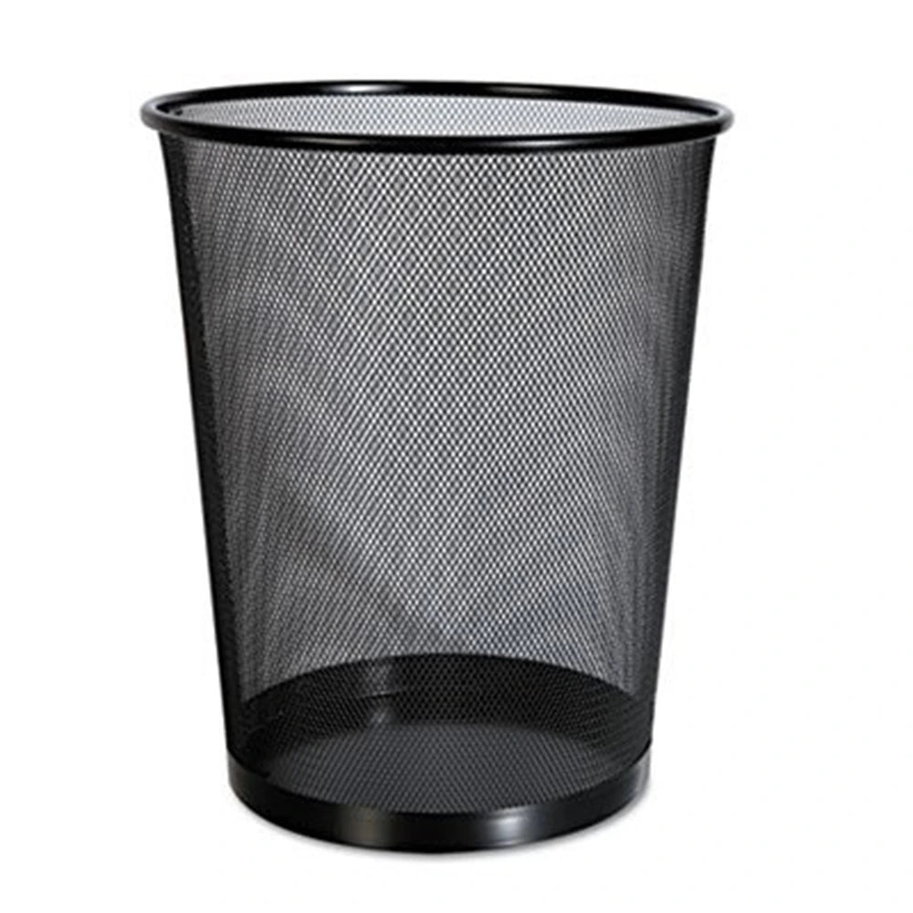 Metal Dust Bin for Office/ Round Net Metal Dust Bin for Office