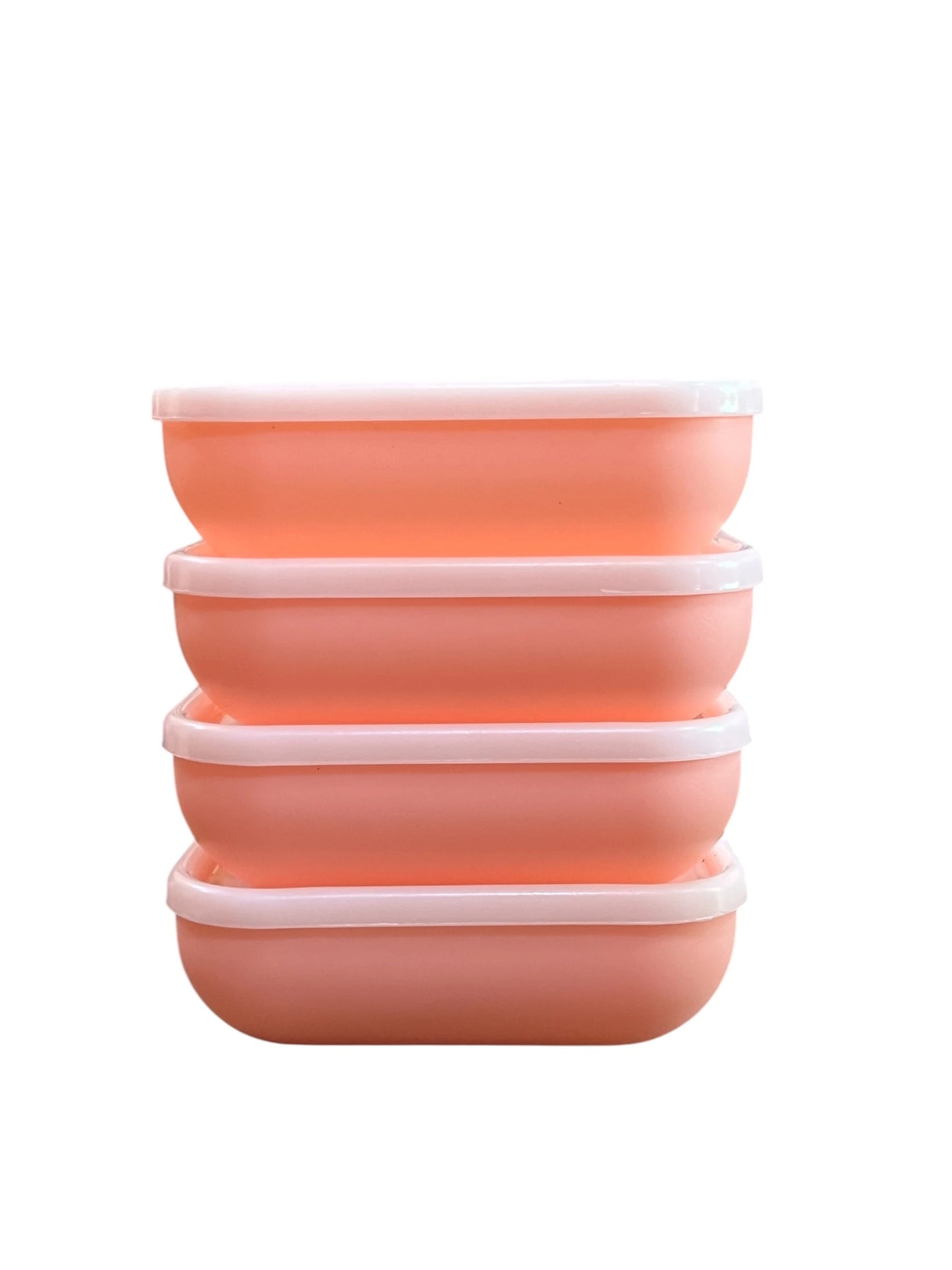 Splash Bowl Set 4 Pieces with Premium Lid Rectangle Shape/ Bowl set 4 in 1/ Storage bowls with lid