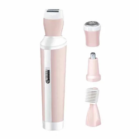 Lady Shaver & Eyebrows Trimmer/Nikai NK-7802 4IN1 Shaver Suit For Ladies/Nose Trimmer/Hair Remover/Skin Shaver