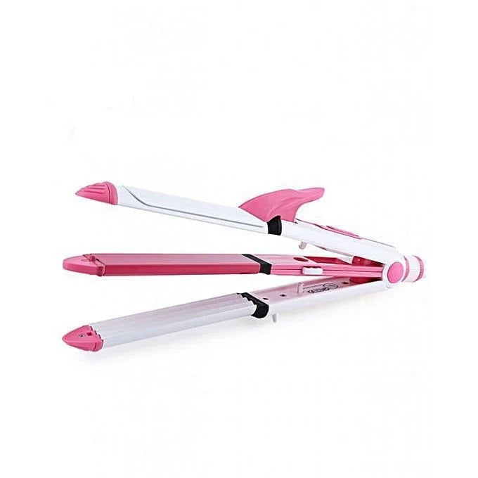 Kemei Professional Hair Straightener KM-1291/ Professional Ceramic Hair Straightener 3 IN 1