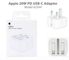 Original 20W PD Charger Type C Adapter - 3PIN US Plug Fast iPhone Charger Only Adopter 20W Supported | Power Adapter for iPhone